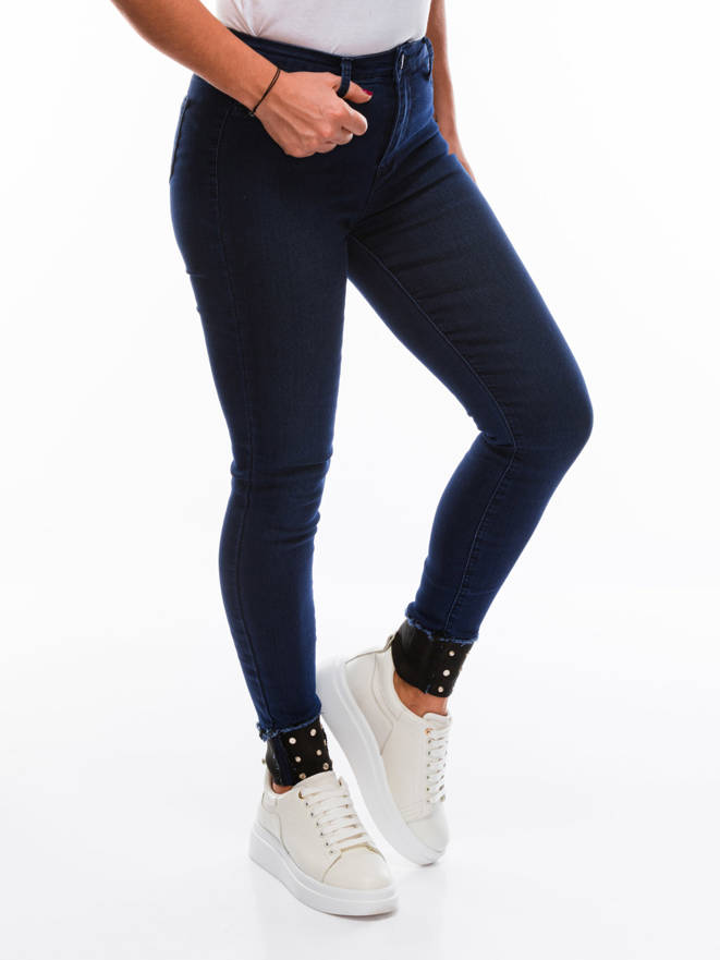 Spodnie damskie jeansowe 206PLR - granatowe