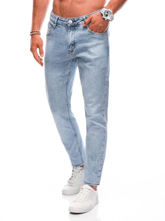 Spodnie męskie jeansowe 1366P - niebieskie