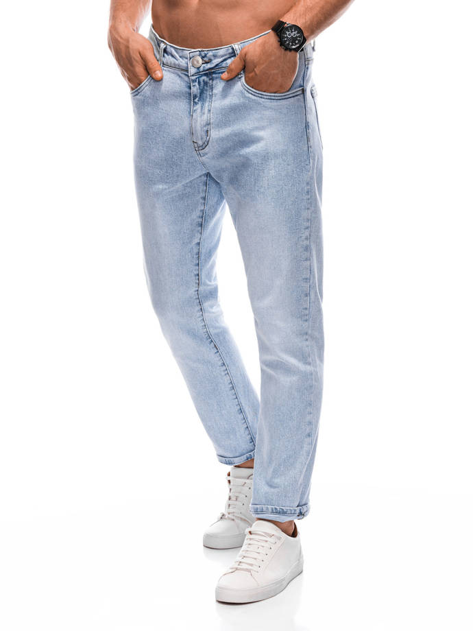 Spodnie męskie jeansowe 1404P - niebieskie