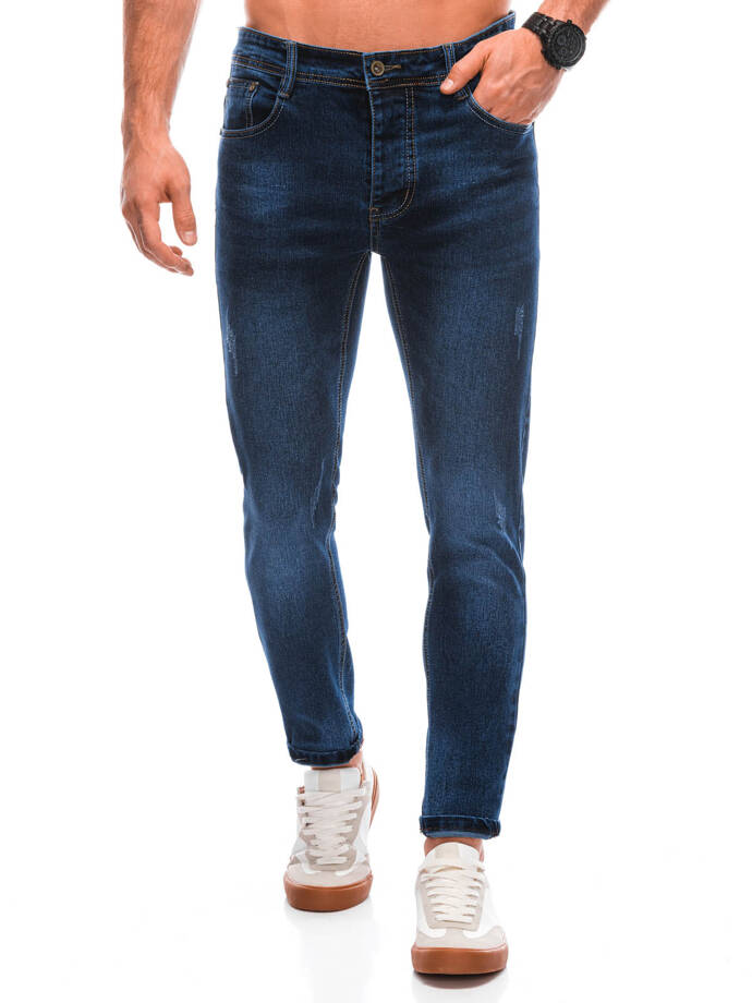 Spodnie męskie jeansowe 1427P - niebieskie