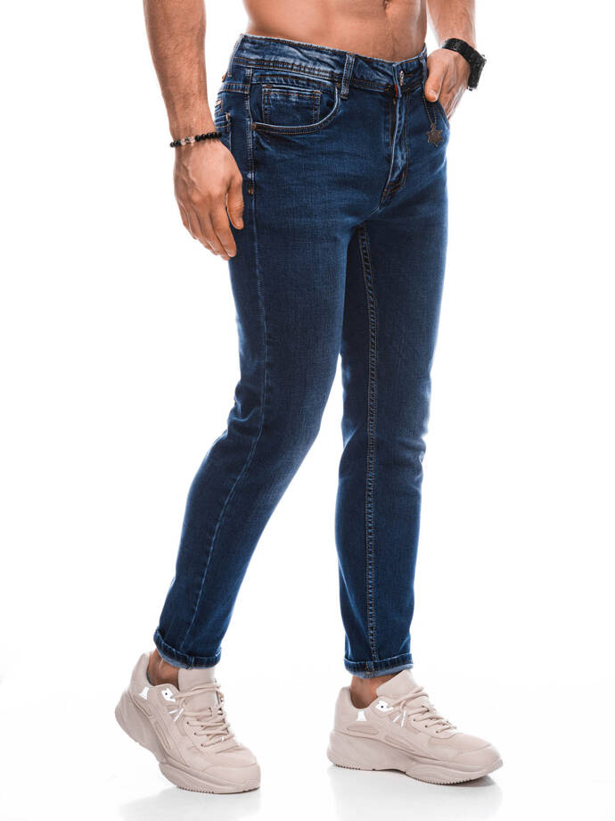 Spodnie męskie jeansowe 1444P - niebieskie