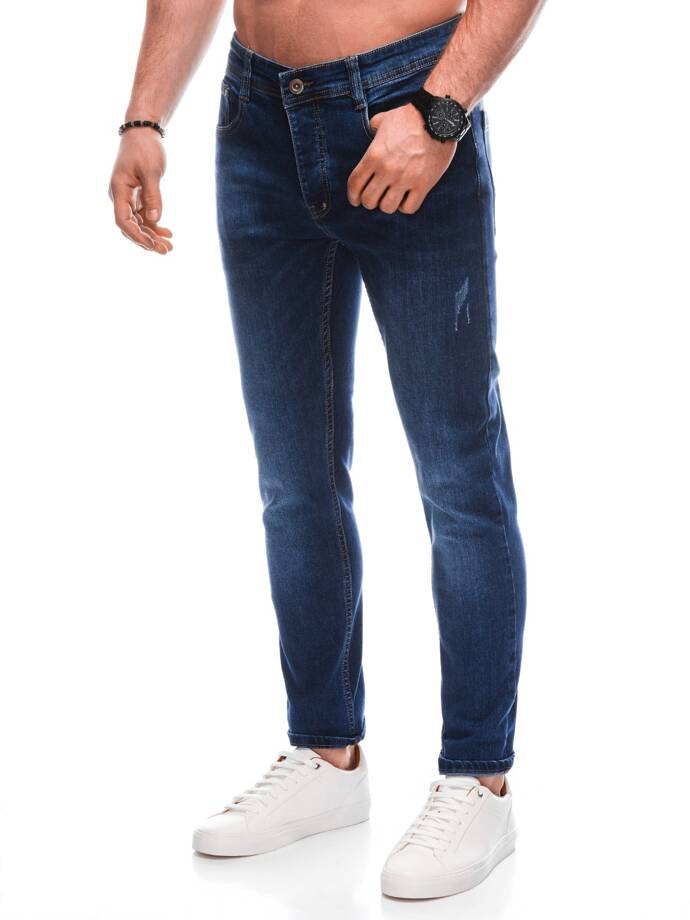 Spodnie męskie jeansowe 1470P - niebieskie