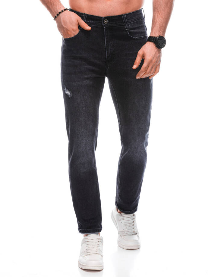 Spodnie męskie jeansowe 1471P - czarne